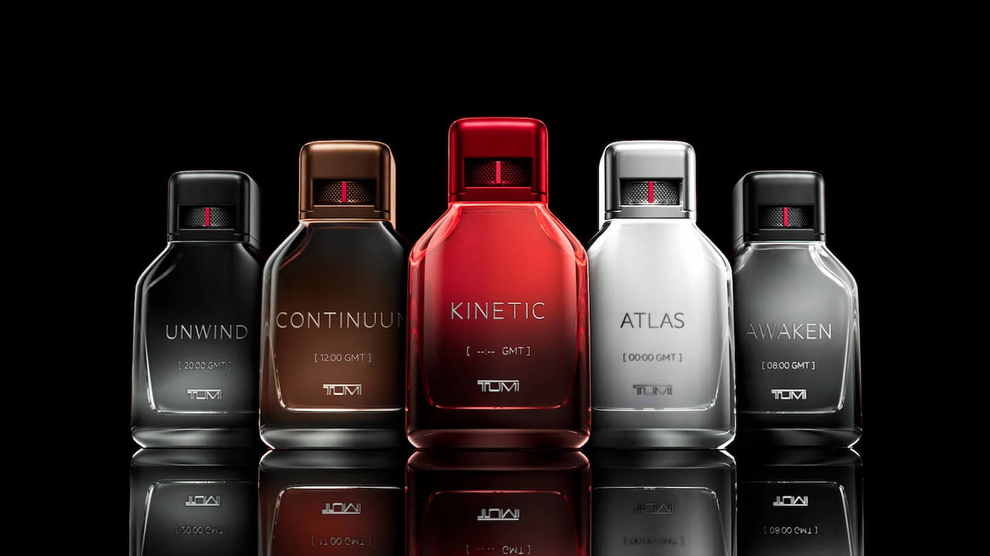 The world of TUMI fragrances.......Yes, the luggage brand 